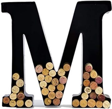 will's Metal Wine Cork Holder - Letters A to Z | Modern Housewarming Gift, Home Bar Decor, Wine Gift, Bridal Shower Gift, Engagement Gift Large Wall Art