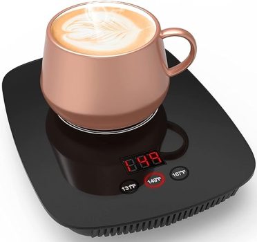 nicelucky Coffee Mug Warmer for Desk with Heating Function 25 Watt Electric Beverage Warmer with Adjustable Temperature 131℉/ 55℃or 167℉/ 75℃