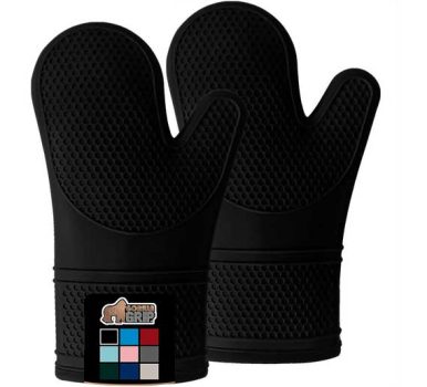 Gorilla Grip Heat and Slip Resistant Silicone Oven Mitts Set