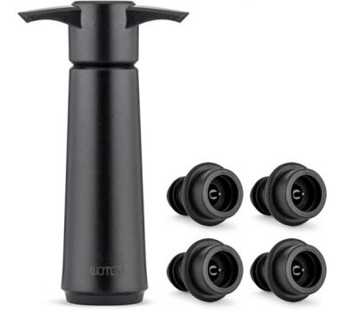 WOTOR Wine Saver Pump with 4 Vacuum Stoppers