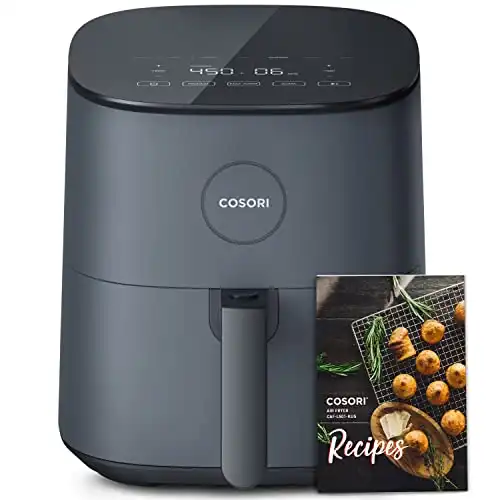 COSORI Air Fryer Pro LE 5-Qt Airfryer, Quick and Easy, UP to 450℉, Quiet, 85% Oil less, 130+ Recipes, 9 Customizable Functions, Mini Pizza Oven, Compact, Dishwasher Safe