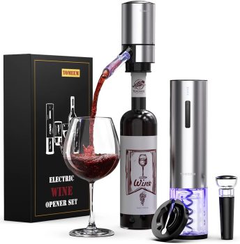 TOMEEM Rechargeable Electric Wine Gift Set