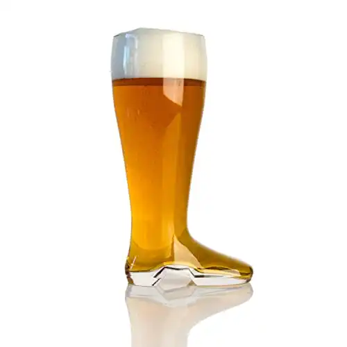 Domestic Corner Das Boot - 2 Liter Glass Beer Boot Mug